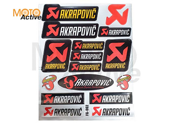 Наклейки набор Akrapovic (FG-062)