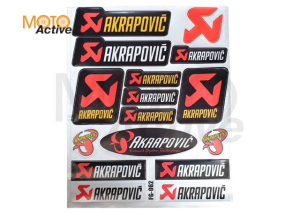 Наклейки набор Akrapovic (FG-062)