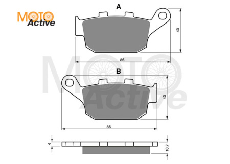 Тормозные колодки GOLD FREN Sintered S3 020 (FA 140)