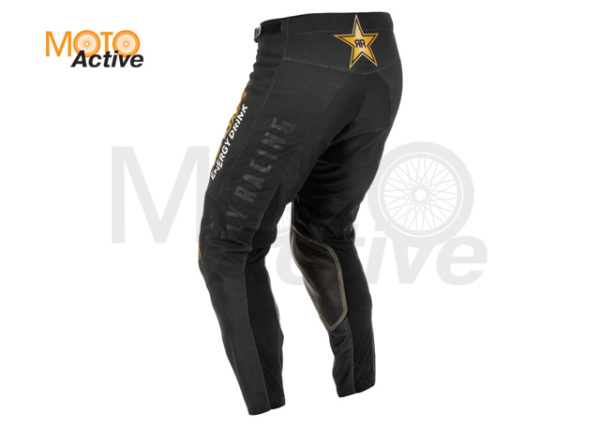 Брюки для мотокросса FLY RACING KINETIC ROCKSTAR , черные/золотые