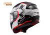 Мотошлем LS2 FF353 Rapid Ghost, черно-белый-красный