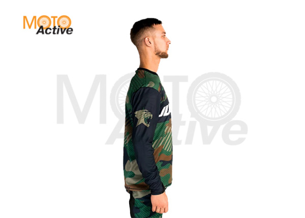 Джерси JUSTCAT СAMOUFLAGE GREEN