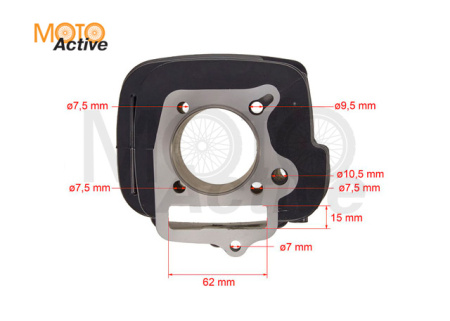 Цилиндро-поршневая группа 4T двиг. 125см3 154FMI d-52.4 Kayo Basic, TTR125