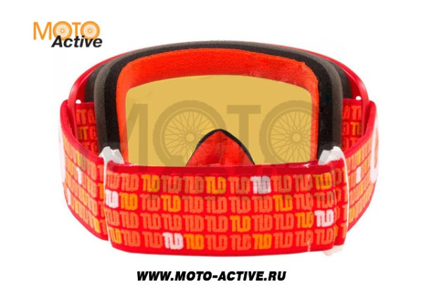 Очки для мотокросса OAKLEY O-Frame 2.0 PRO MX TLD Monogram оранжевые/красная iridium