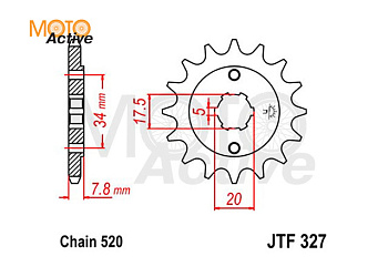 Звезда ведущая JTF327.12(165FML-172FMM)