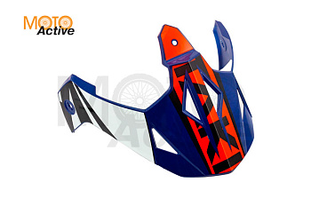 Козырек для шлема ATAKI JK802 Rampage(синий/красный)