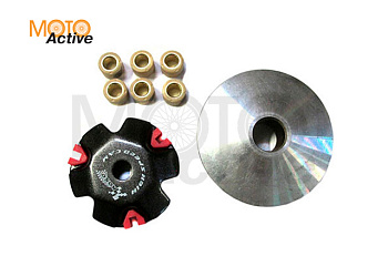 Вариатор Honda Dio AF-18 d-12 мм в сборе с роликами KOSO