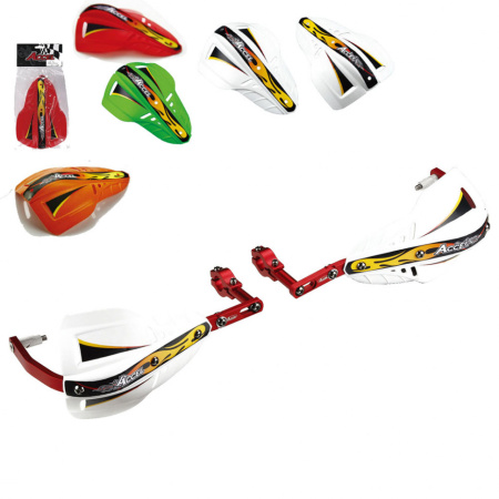 Защита рук с пластиковыми щитками ACCEL HGS-02 28.6мм (серая)