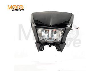 Фара с обтекателем для питбайка (тип TTR125/TTR250) черная