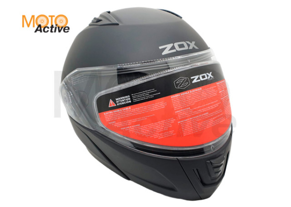 Шлем снегоходный ZOX Condor, стекло с электроподогревом, черный матовый