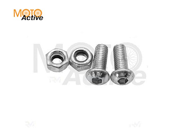 Болты с гайками крепления тормозного шланга переднего питбайк