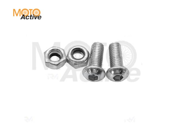 Болты с гайками крепления тормозного шланга переднего питбайк