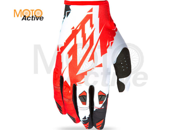 Перчатки FLY RACING KINETIC 2017 красные/белые