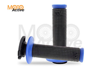 Грипсы кросс Progrip 708-150 черно-синие 7 различных крепежей тросика