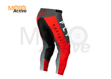 Брюки для мотокросса FLY RACING KINETIC KORE, красные/серые