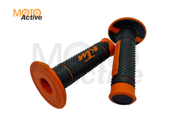 Ручки руля (черно-оранжевые) "KTM"