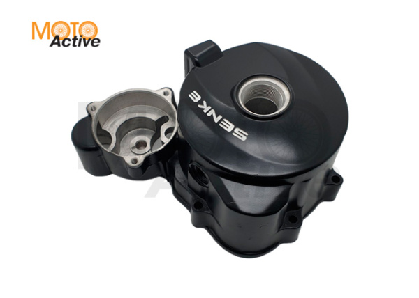 Крышка левого картера (генератора) Senke SK125, RM125, SK150-6, 150-20 (черная)