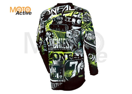 Джерси O'NEAL Element Attack, черно-желтая