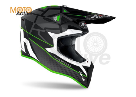 Кроссовый шлем Airoh Wraap Mood Green Matt