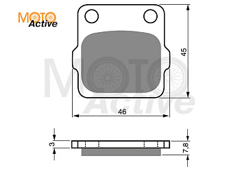 Тормозные колодки GOLD FREN K5 007