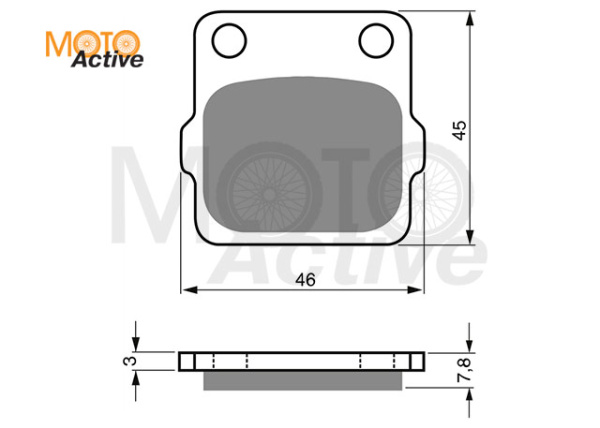 Тормозные колодки GOLD FREN K5 007