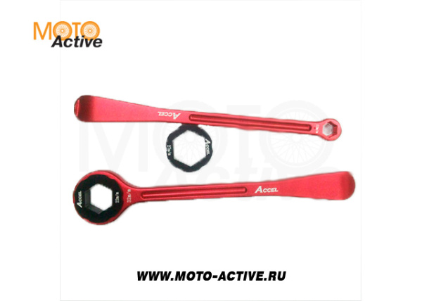 Комплект из 2х алюминиевых монтажных лопаток с накидными ключами м32/27/22/12/10 SM-PARTS