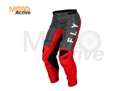 Брюки для мотокросса FLY RACING KINETIC KORE, красные/серые