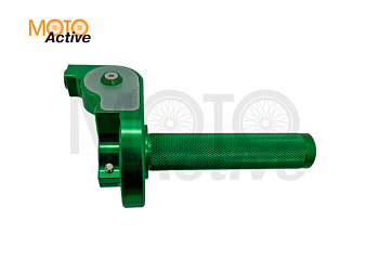 Ручка газа IGP CNC 7075 короткоходная Professional (зеленый IGP-026-1)