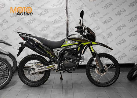 Мотоцикл REGULMOTO TE (Tour Enduro) PR, 6 скоростей (черный/зеленый)