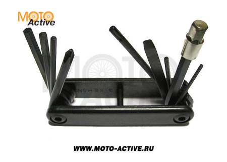 Шестигранник Bike Hand YС-274 складной (9 предм )