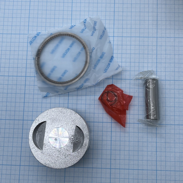 Поршень d-61 p-15 в сборе d=61mm 161QMK 200см3 с реверсом