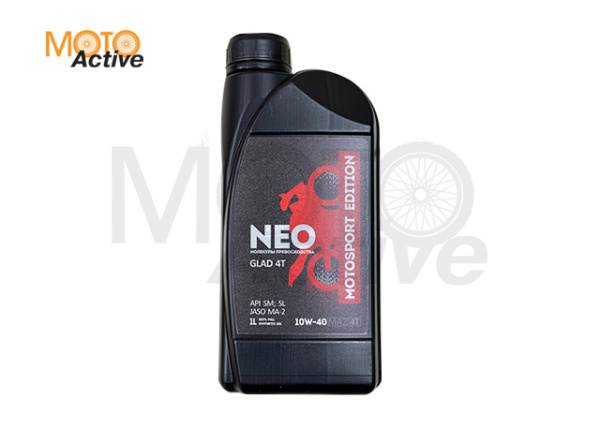 Моторное масло NEO GLAD 4T 10W-40 (JASO MA-2) 1 л.