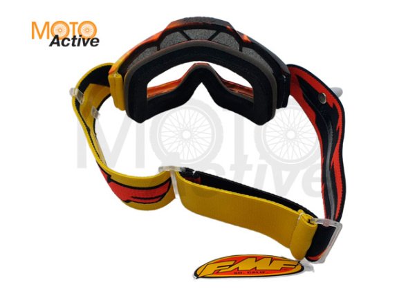 Детская маска кросс FMF Powerbomb Spark с прозрачной линзой