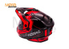 Шлем KIOSHI Fighter 802 мотард с очками, красный