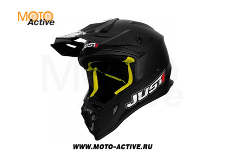 Шлем (кроссовый) JUST1 J38 SOLID, черный матовый