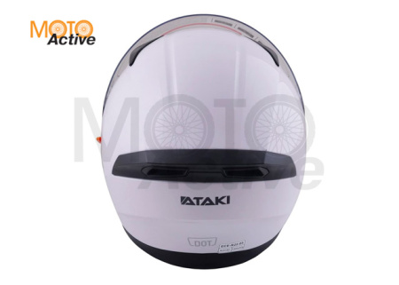 Шлем (интеграл) Ataki JK316 Solid, белый глянцевый