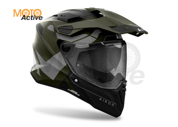 Дорожный шлем Airoh Commander 2 Reveal Military Green