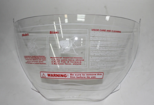 Стекло шлема (Визор для шлема) ATAKI FF802, JK802 прозрачное