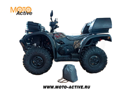 Чехол для квадроцикла ОКСФОРД 240 разм. L (большой квадр) черный с серым BM500