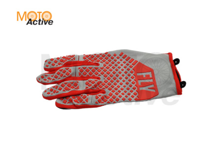 Перчатки FLY RACING KINETIC , серый/красный