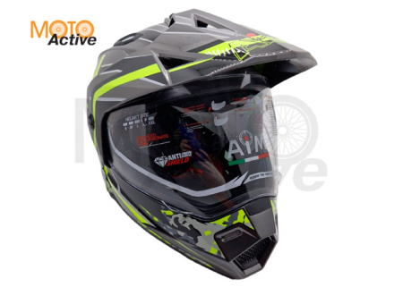 Шлем AiM JK802S Yellow/Grey/Black