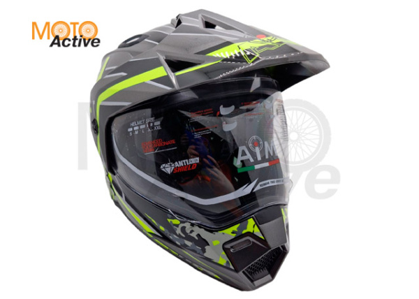 Шлем AiM JK802S Yellow/Grey/Black