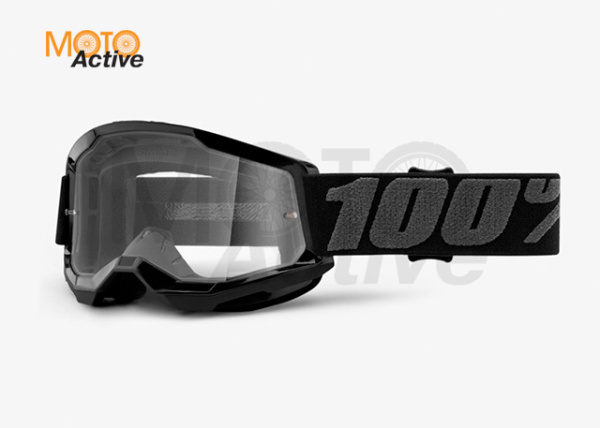 Очки 100% Strata 2 Youth Goggle Black / Clear Lens