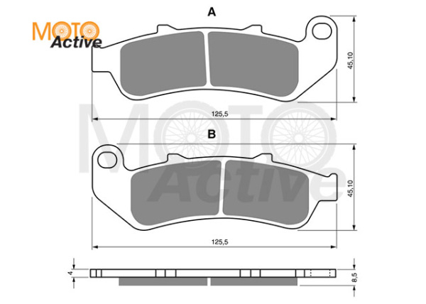Тормозные колодки GOLD FREN Sintered S3 055