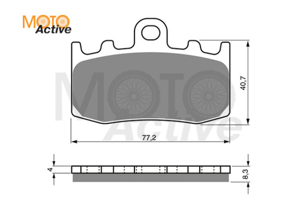 Тормозные колодки GOLD FREN Sintered S3 196