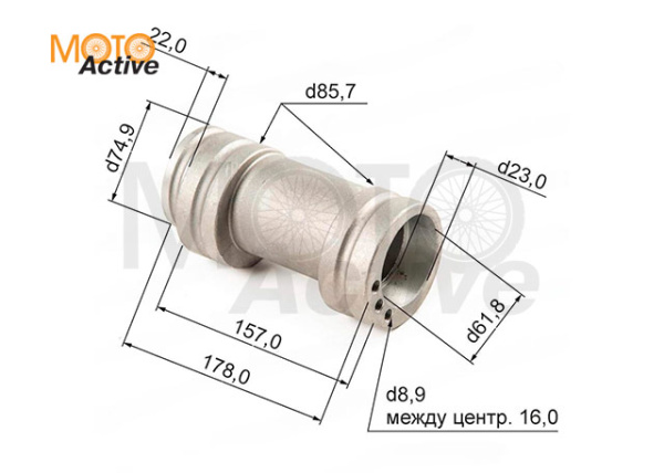 Крепление оси задних колес ATV WILD TRACK