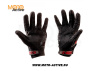 Перчатки текстильные ATAKI SC-117 черные/красные