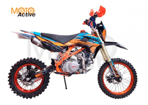 Питбайк KAYO EVOLUTION YX140EM 17/14 KRZ (механ. сцепл., эл. стартер)