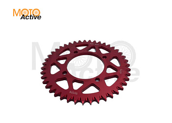 Звезда ведомая аллюминиевая питбайк 428-43T красная