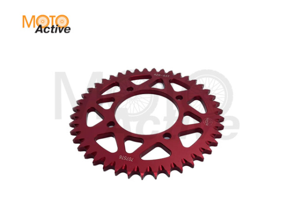 Звезда ведомая аллюминиевая питбайк 428-43T красная